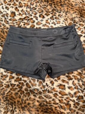 NWT Women's Black Satin Shorts